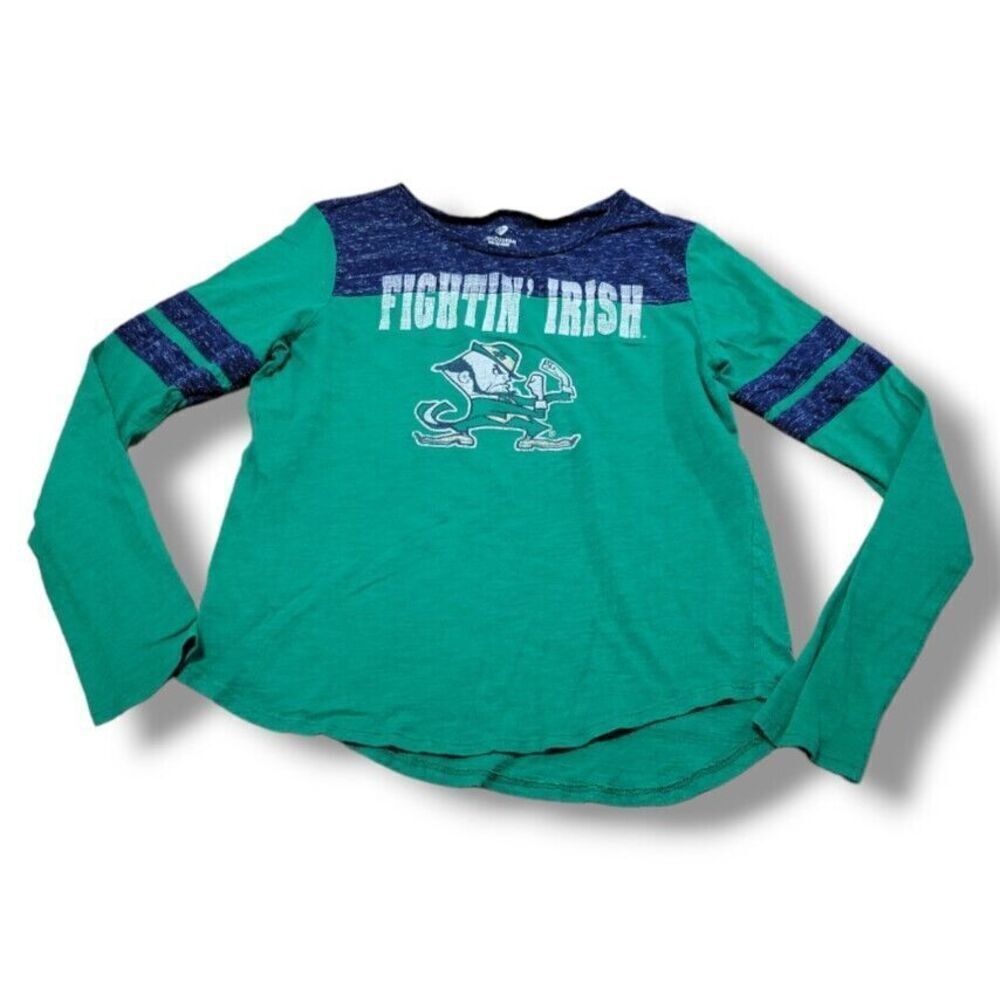 Notre Dame Shirt Size Large By Colosseum Long Sleeve Fightin' Irish Graphic Tee